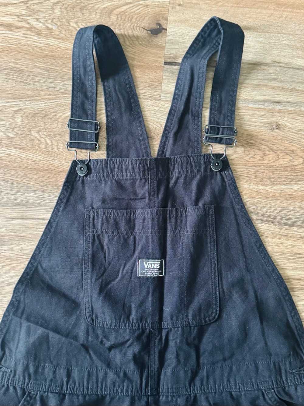 Vans Black Bib Overalls Pants - Picture 3 of 13